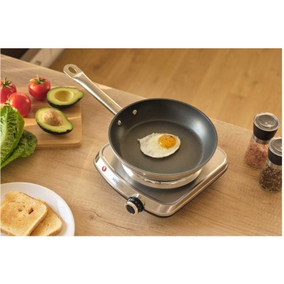 Плитка настільна Sencor електрична, комф. - 1, 1.5Вт, управл - мех., нерж. сталь (SCP1506SS)