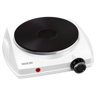 Плитка настільна Sencor електрична, конфорок - 1 на 1.5кВт, керування - мех., білий (SCP1503WH-EUE4)