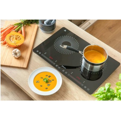 Плитка настільна Sencor індукційна , комф. - 2, 1.4+2Вт, управл - сенсор, чорний (SCP4501BK)