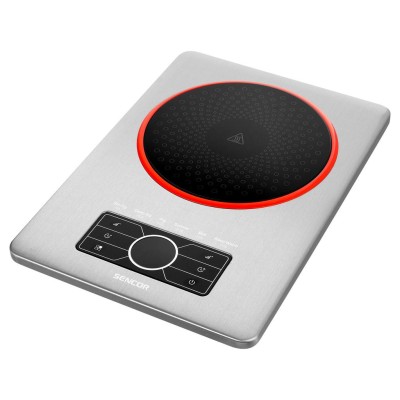 Плитка настільна Sencor індукційна, комфорок - 1 на 1.5кВт, керування - сенсорне, нерж. сталь (SCP5010SS)