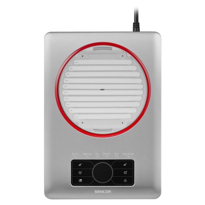 Плитка настільна Sencor індукційна, комфорок - 1 на 1.5кВт, керування - сенсорне, нерж. сталь (SCP5010SS)