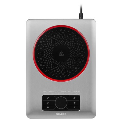 Плитка настільна Sencor індукційна, комфорок - 1 на 1.5кВт, керування - сенсорне, нерж. сталь (SCP5010SS)