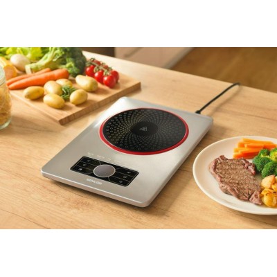 Плитка настільна Sencor індукційна, комфорок - 1 на 1.5кВт, керування - сенсорне, нерж. сталь (SCP5010SS)