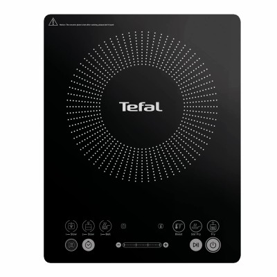 Плитка настільна Tefal індукційна Everyday Slim, комфорок - 1 на 2.1кВт, керування - сенсорне, пррограм - 6, чорний (IH2108E1)