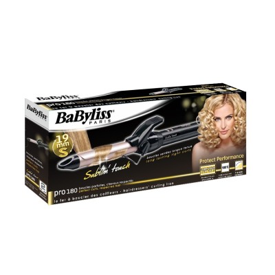 Плойка Babyliss, 45Вт, темп.режимів-10, D -19mm , 110-180С, кераміка, чорний (C319E)
