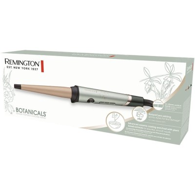 Плойка Remington Botanicals, конусна, 43Вт, темп.режимів-10, D-13-25mm, 130-210С, іонізація, кераміка, сіро-зелений (CI5860)