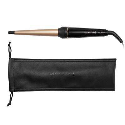 Плойка Remington ProLuxe Midnight Edition, конусна, 37Вт, темп.режимів-10, D-13-25mm, 120-210С, дисплей, кераміка, чорний (CI91W