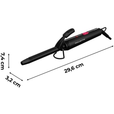 Плойка Rowenta Curling Tong, 25Вт, темп.режимів-1, D -16mm, >180С, кераміка, чорний (CF2133F0)