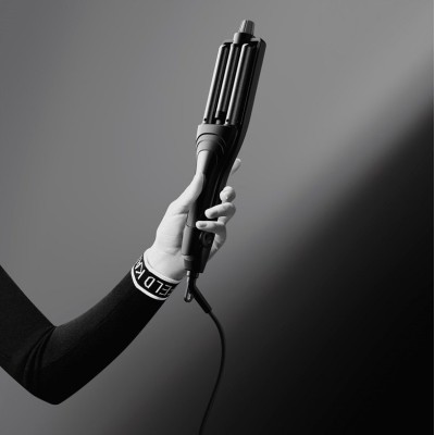 Плойка Rowenta Karl Lagerfeld Waves Addict Hair Waver, для волн , >230Вт, темп.режимів-6, 120-210С, обертання, кераміка, чорний 