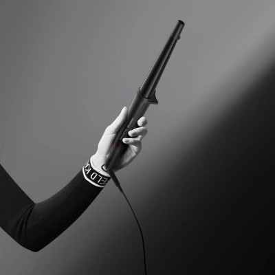 Плойка Rowenta x Karl Lagerfeld Conical Curler, конусна, 40Вт, 120-200С, турмалін, чорний (CF324LF0)