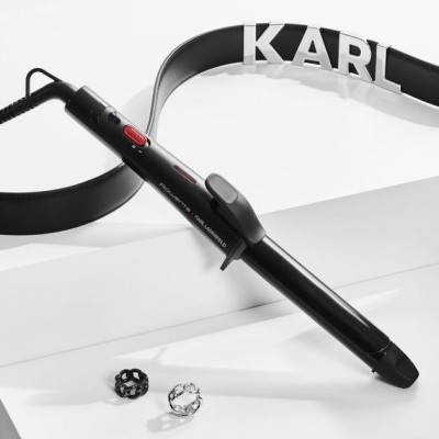 Плойка Rowenta x Karl Lagerfeld Curling Tong, 47Вт, D -25mm, >200С, кераміка, турмалін, чорний (CF321LF0)