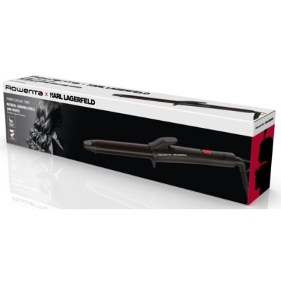Плойка Rowenta x Karl Lagerfeld Curling Tong, 47Вт, D -25mm, >200С, кераміка, турмалін, чорний (CF321LF0)