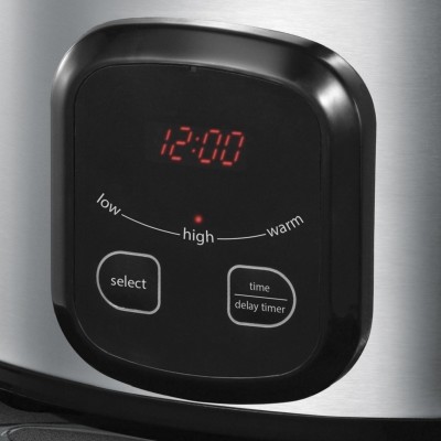 Повільноварка Russell Hobbs MaxiCook, 200Вт, чаша-6л, сенсорне керув., нерж. сталь, чорний (22750-56)
