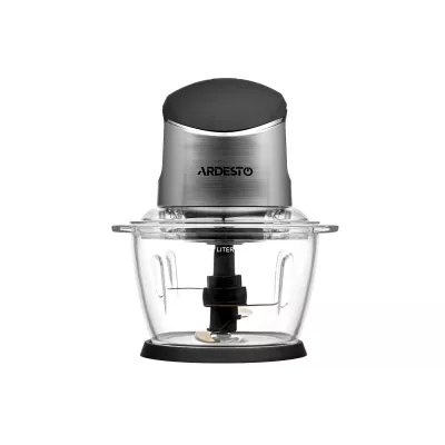 Подрібнювач Ardesto, 400Вт, чаша-1000мл, скло, корпус-пластик/метал, чорно-сріблястий