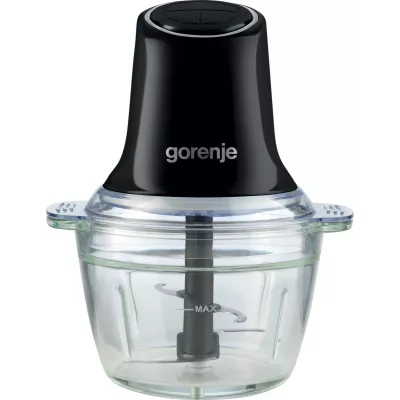 Подрібнювач Gorenje, 500Вт, чаша-1000мл, скло, чорний