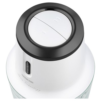 Подрібнювач Sencor Accu technology, 200Вт, чаша-500мл, скло, безпровідний, USB-C, білий (SCB9001GY)