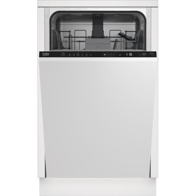 Посудомийна машина Beko вбудована, 10компл., A++, 45см, дисплей, білий (BDIS36020)
