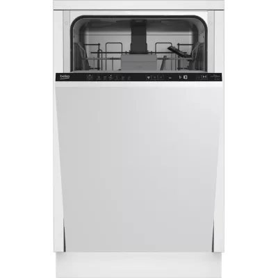 Посудомийна машина Beko вбудована, 10компл., A++, 45см, дисплей, білий (BDIS36020)