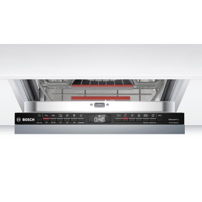 Посудомийна машина Bosch вбудована, 10компл., A+, 45см, дисплей, 3й кошик, білий (SPV4HMX65K)