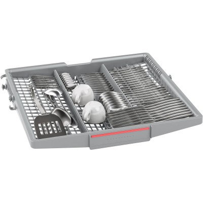 Посудомийна машина Bosch вбудована, 13компл., A+++, 60см, дисплей, 3й кошик, білий (SMV6ECX50K)