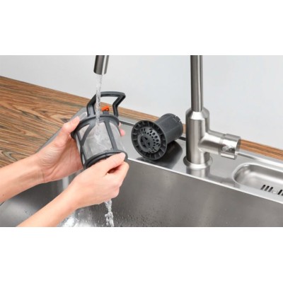 Посудомийна машина Electrolux вбудована, 10компл., A++, 45см, дисплей, інвертор, 3й кошик, чорний (ETM43211L)