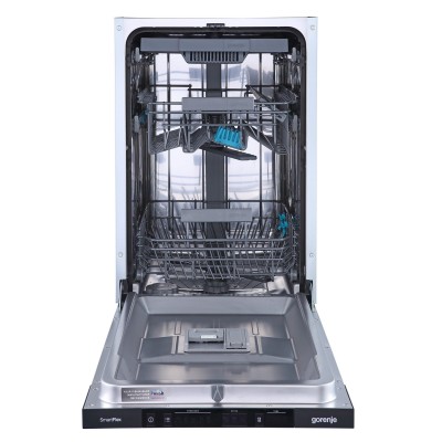 Посудомийна машина Gorenje вбудовувана, 11компл., A+++, 45см, інвертор, 3й кошик, білий (GV561D10)