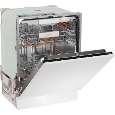 Посудомийна машина Gorenje вбудовувана, 16компл., A+++, 60см, інвертор,Wi-Fi, AquaStop, сенсорн.упр, 3и кошики, білий (GV673A65)