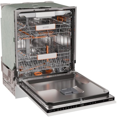 Посудомийна машина Gorenje вбудовувана, 16компл., A+++, 60см, інвертор,Wi-Fi, AquaStop, сенсорн.упр, 3и кошики, білий (GV673B66)