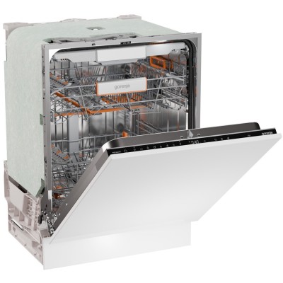 Посудомийна машина Gorenje вбудовувана, 16компл., A+++, 60см, інвертор,Wi-Fi, AquaStop, сенсорн.упр, 3и кошики, білий (GV673D63)