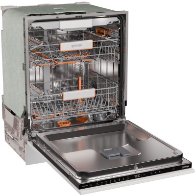 Посудомийна машина Gorenje вбудовувана, 16компл., A+++, 60см, інвертор,Wi-Fi, AquaStop, сенсорн.упр, 3и кошики, білий (GV673D63)