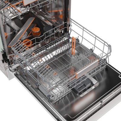 Посудомийна машина Gorenje вбудовувана, 16компл., A+++, 60см, інвертор,Wi-Fi, AquaStop, сенсорн.упр, 3и кошики, білий (GV673D63)