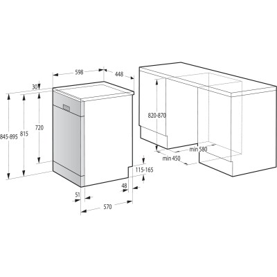 Посудомийна машина Gorenje, 11компл., A+++, 45см, дисплей, 3 кошика, AquaStop, Інвертор, сірий (GS541D10X) Посудомийна машина Gorenje, 11компл., A+++, 45см, дисплей, 3 кошика, AquaStop, Інвертор, сірий (GS541D10X)
