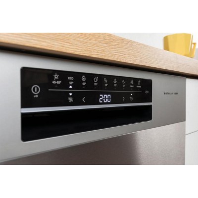 Посудомийна машина Gorenje, 16компл., A+++, 60см, дисплей, 3 кошика, AquaStop, сірий (GS643D90X) Посудомийна машина Gorenje, 16компл., A+++, 60см, дисплей, 3 кошика, AquaStop, сірий (GS643D90X)
