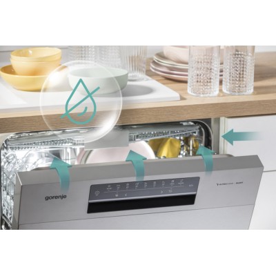 Посудомийна машина Gorenje, 16компл., A+++, 60см, дисплей, 3 кошика, AquaStop, сірий (GS643D90X) Посудомийна машина Gorenje, 16компл., A+++, 60см, дисплей, 3 кошика, AquaStop, сірий (GS643D90X)