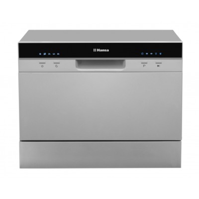 Посудомийна машина Hansa настільна, 6компл., A+, 55см, дисплей, сріблястий (ZWM556SH)
