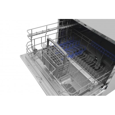 Посудомийна машина Hansa настільна, 6компл., A+, 55см, дисплей, сріблястий (ZWM556SH)