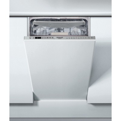 Посудомийна машина Hotpoint вбудована, 10компл., A++, 45см, дисплей, 3й кошик, білий (HSIO3O23WFE)