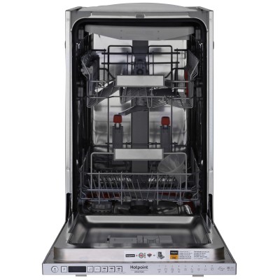 Посудомийна машина Hotpoint вбудована, 10компл., A++, 45см, дисплей, 3й кошик, білий (HSIO3O23WFE)