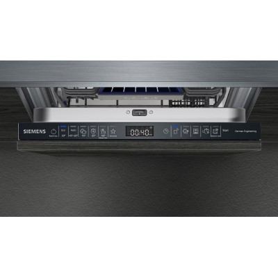 Посудомийна машина Siemens вбудована, 10компл., A+++, 45см, дисплей, 3й кошик, Zeolith, білий (SR65ZX65MK)