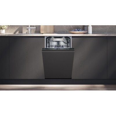 Посудомийна машина Siemens вбудована, 10компл., A+++, 45см, дисплей, 3й кошик, Zeolith, білий (SR65ZX65MK)