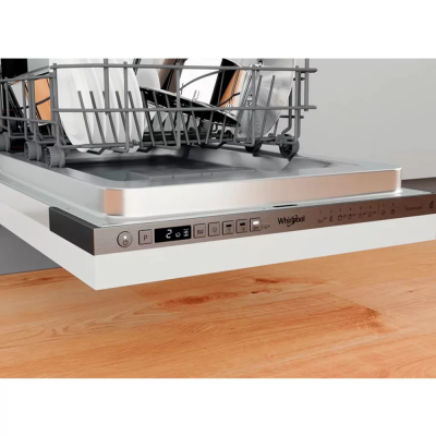 Посудомийна машина Whirlpool вбудована, 10компл., A+++, 45см, дисплей, інвертор, 3й кошик, білий (WSIO3O34PFEX)