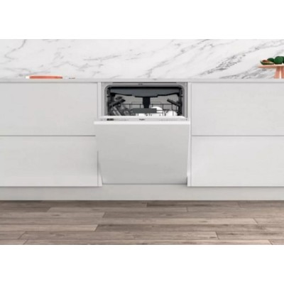 Посудомийна машина Whirlpool вбудована, 14компл., A+++, 60см, дисплей, інвертор, 3й кошик, білий (WIC3C33PFE)