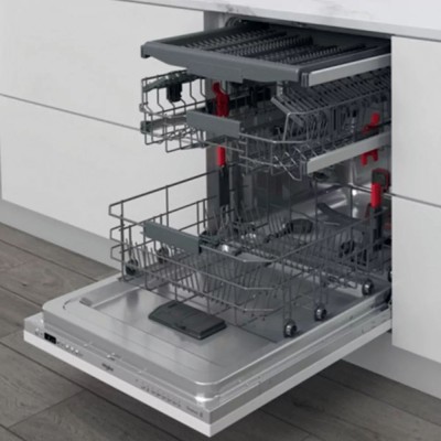 Посудомийна машина Whirlpool вбудована, 14компл., A+++, 60см, дисплей, інвертор, 3й кошик, білий (WIC3C33PFE)