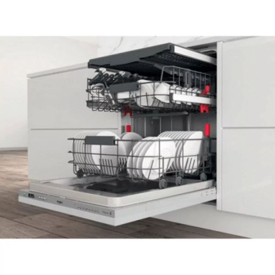 Посудомийна машина Whirlpool вбудована, 14компл., A+++, 60см, дисплей, інвертор, 3й кошик, білий (WIC3C33PFE)