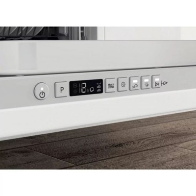 Посудомийна машина Whirlpool вбудована, 14компл., A+++, 60см, дисплей, інвертор, 3й кошик, білий (WIC3C33PFE)
