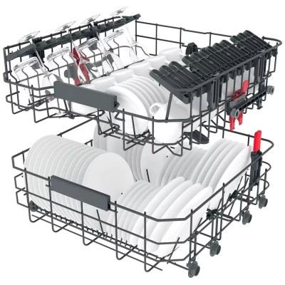 Посудомийна машина Whirlpool вбудована, 14компл., A+++, 60см, дисплей, інвертор, 3й кошик, білий (WIC3C33PFE)