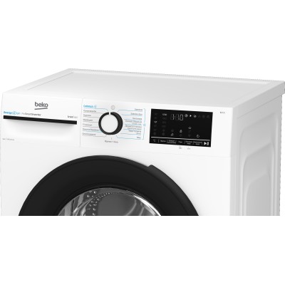 Пральна машина Beko фронтальна, 6кг, 1200, A+++, 45см, дисплей, інвертор, пара, білий (BM3WFU46245WB)