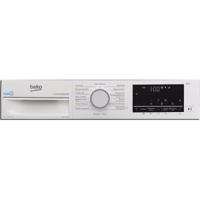 Пральна машина Beko фронтальна, 7кг, 1200, A+++, 49см, дисплей, SMART, пара, інв., білий (B3WFU5723W)