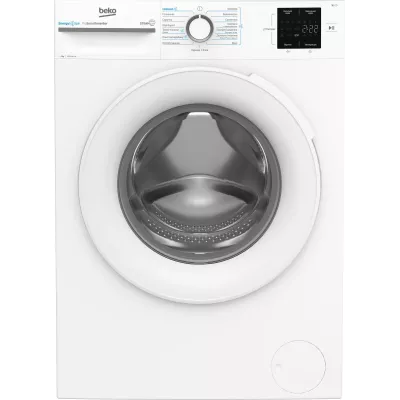 Пральна машина Beko фронтальна, 8кг, 1000, A+++, 55см, дисплей, інвертор, пара, білий (BM1WFSU38033WW)