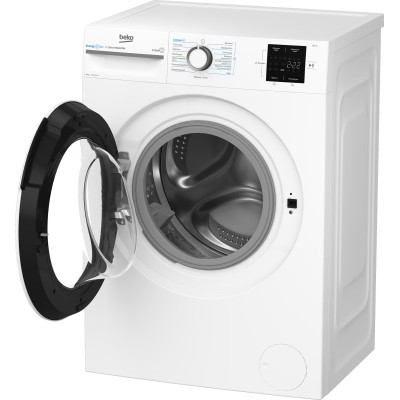 Пральна машина Beko фронтальна, 8кг, 1000, A+++, 55см, дисплей, інвертор, пара, білий (BM1WFSU38033WW)